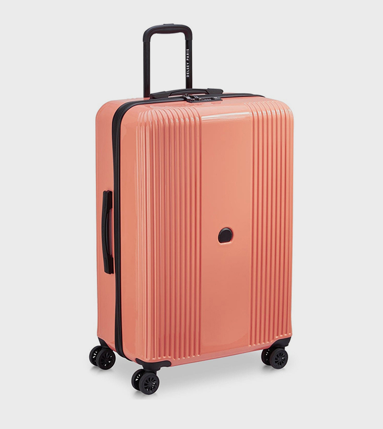 OPHELIE Hardcase Expandable 4 Double Wheel Check-In Luggage Trolley Bag, 82cm