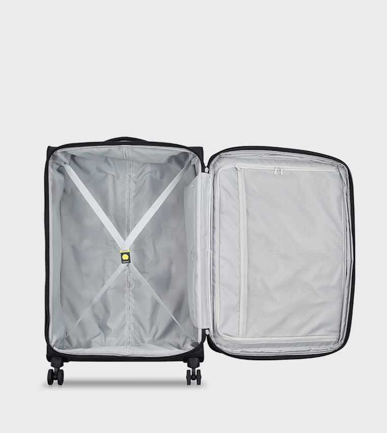 PIN UP 6 Softcase Expandable 4 Double Wheel Check-In Luggage Trolley Bag, 78cm