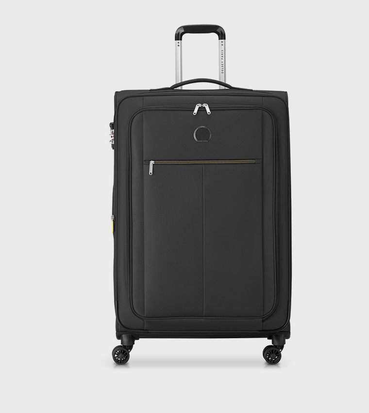 PIN UP 6 Softcase Expandable 4 Double Wheel Check-In Luggage Trolley Bag, 78cm