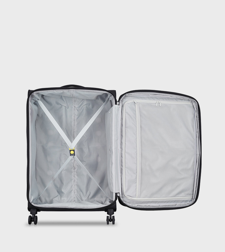 PIN UP 6 Softcase Expandable 4 Double Wheel Check-In Luggage Trolley Bag, 78cm