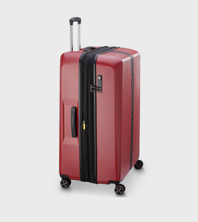 PROMENADE Hard 2.0 Expandable 4 Double Wheel Cabin Luggage Trolley Bag, 55cm