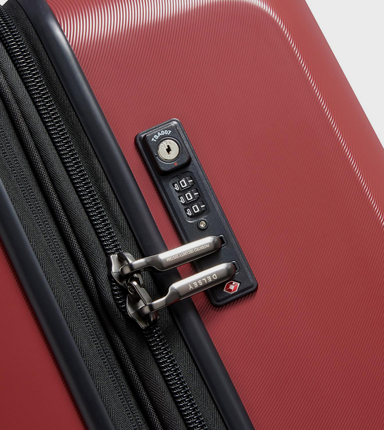 PROMENADE Hard 2.0 Expandable 4 Double Wheel Cabin Luggage Trolley Bag, 55cm