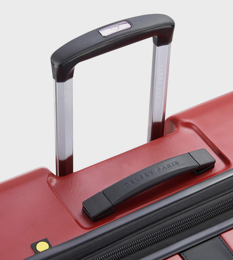 PROMENADE Hard 2.0 Expandable 4 Double Wheel Cabin Luggage Trolley Bag, 55cm