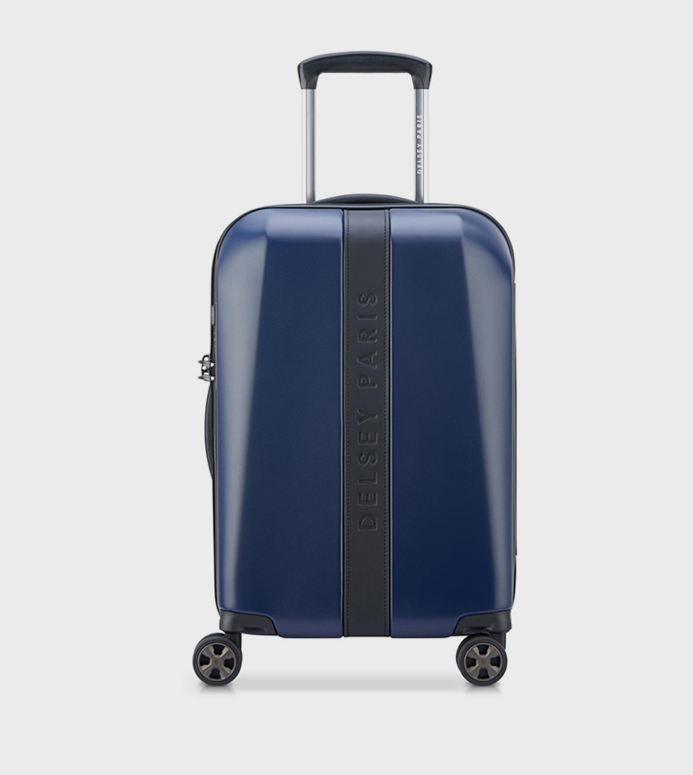 PROMENADE Hard 2.0 Expandable 4 Double Wheel Cabin Luggage Trolley Bag, 55cm