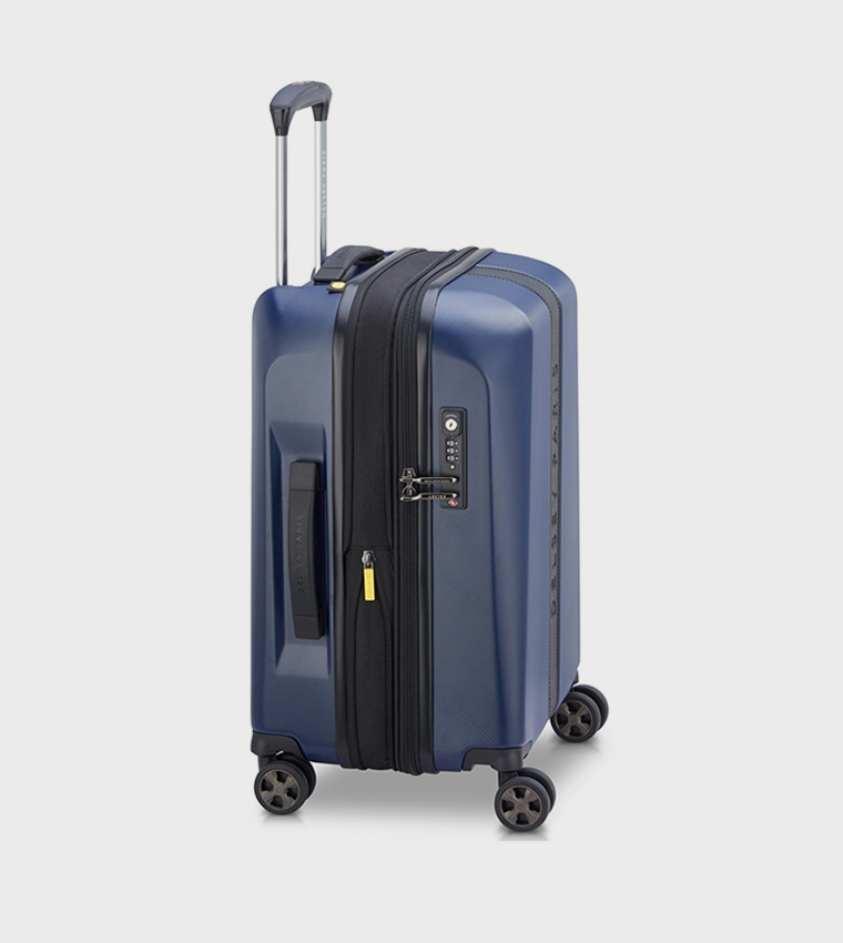 PROMENADE Hard 2.0 Expandable 4 Double Wheel Cabin Luggage Trolley Bag, 55cm