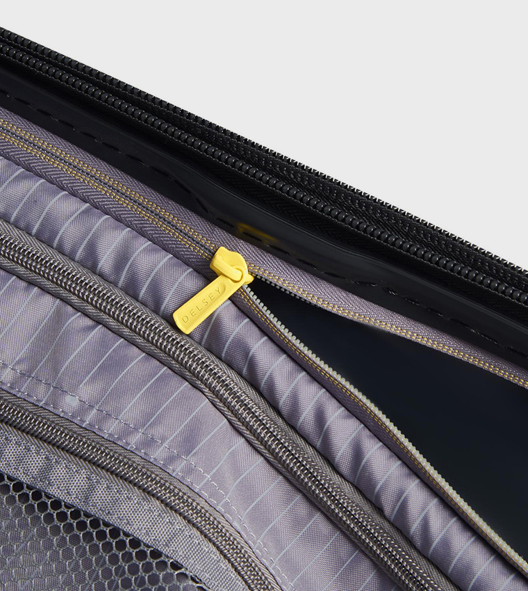 PROMENADE Hard 2.0 Expandable 4 Double Wheel Cabin Luggage Trolley Bag, 55cm