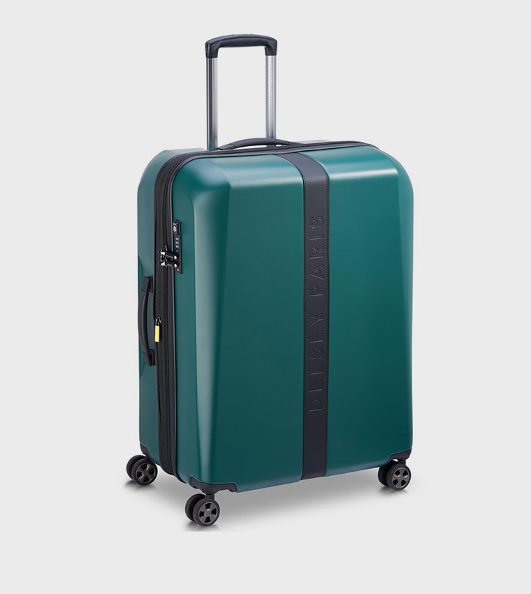 PROMENADE Hard 2.0 Expandable 4 Double Wheel Check-In Luggage Trolley Bag, 70cm