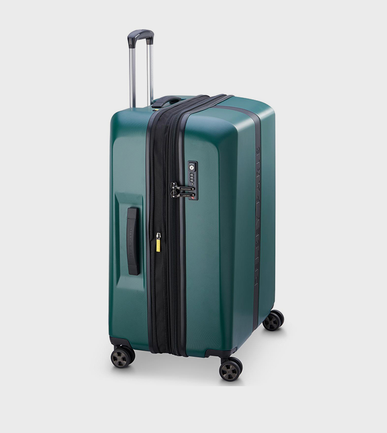 PROMENADE Hard 2.0 Expandable 4 Double Wheel Check-In Luggage Trolley Bag, 70cm