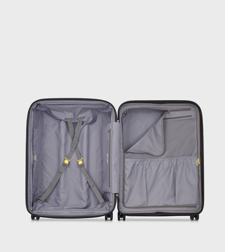 PROMENADE Hard 2.0 Expandable 4 Double Wheel Check-In Luggage Trolley Bag, 70cm