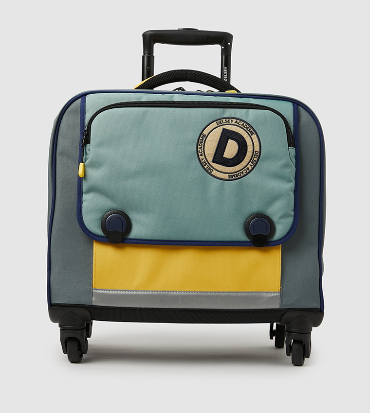 ACADEMIE 3-Piece School Trolley Bag + Pencil Case + Lunch Bag Set