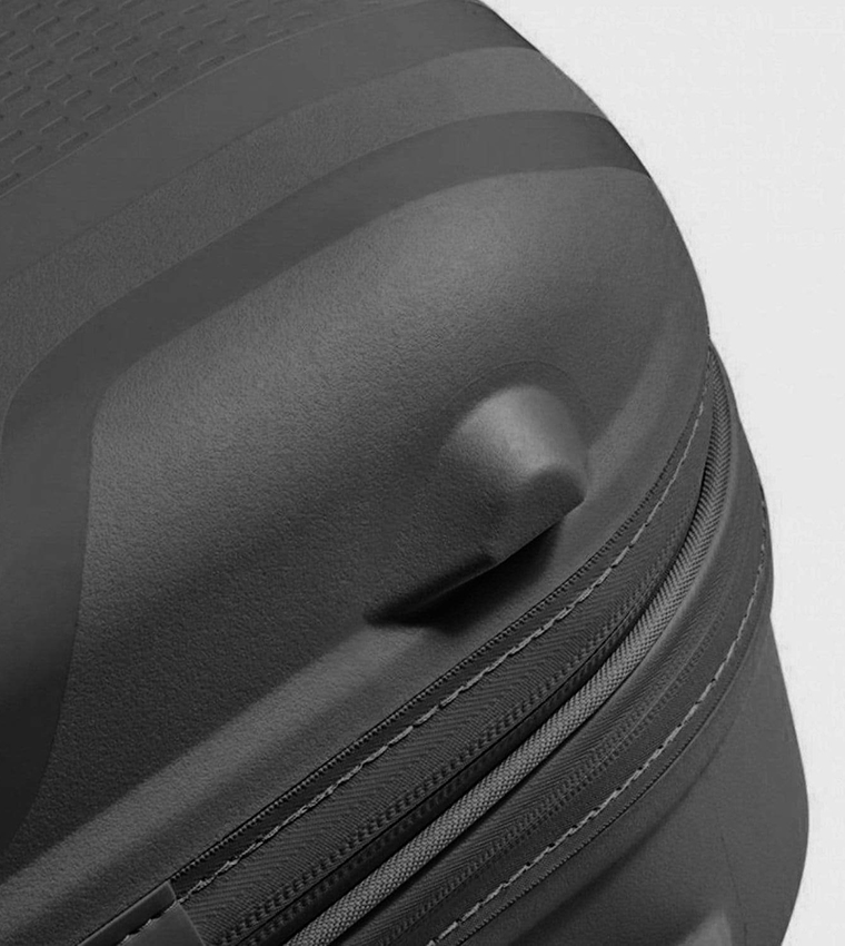 CLAVEL Hardcase 4 Double Wheel Expandable Cabin Luggage Trolley Bag, 55cm