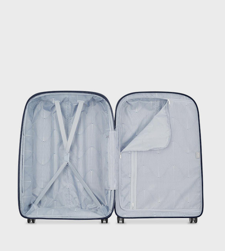 CLAVEL Hardcase 4 Double Wheel Expandable Check-In Luggage Trolley Bag, 70cm