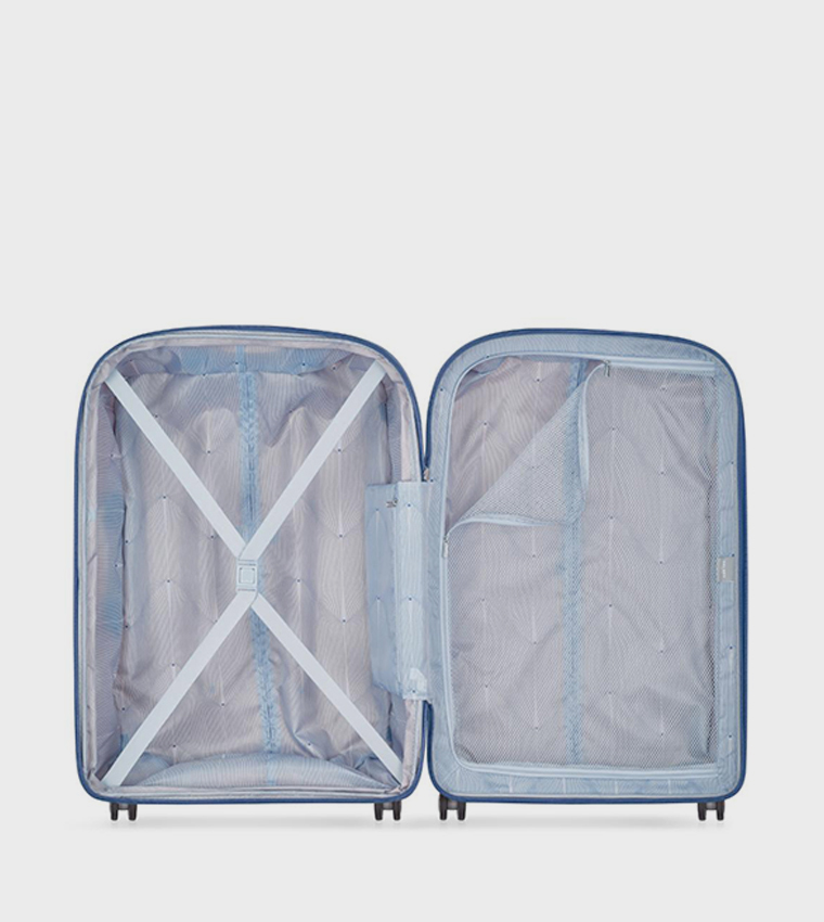 CLAVEL Hardcase 4 Double Wheel Expandable Check-In Luggage Trolley Bag, 70cm