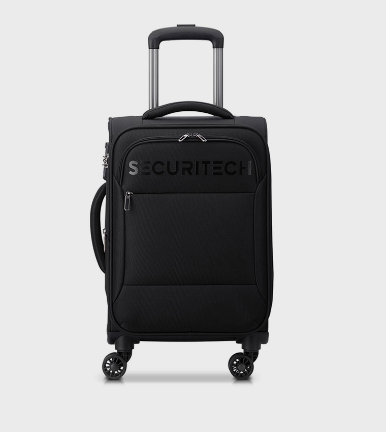 VANGUARD Softcase Expandable 4 Double Wheel Cabin Luggage Trolley Bag, 55cm