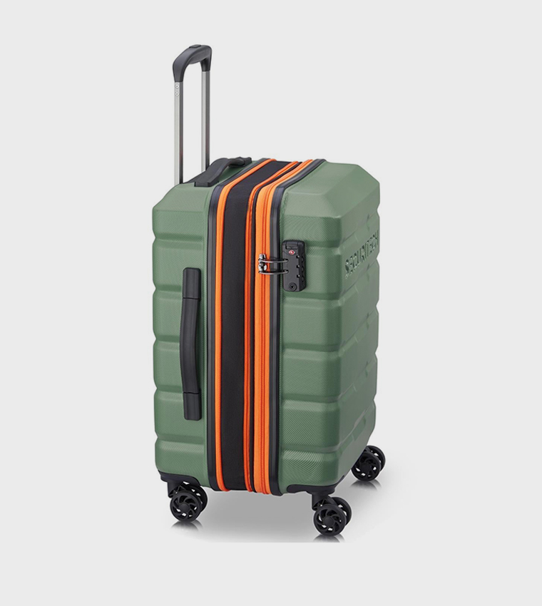 CITADEL Hardcase 4 Double Wheel Expandable Cabin Luggage Trolley Bag, 54cm