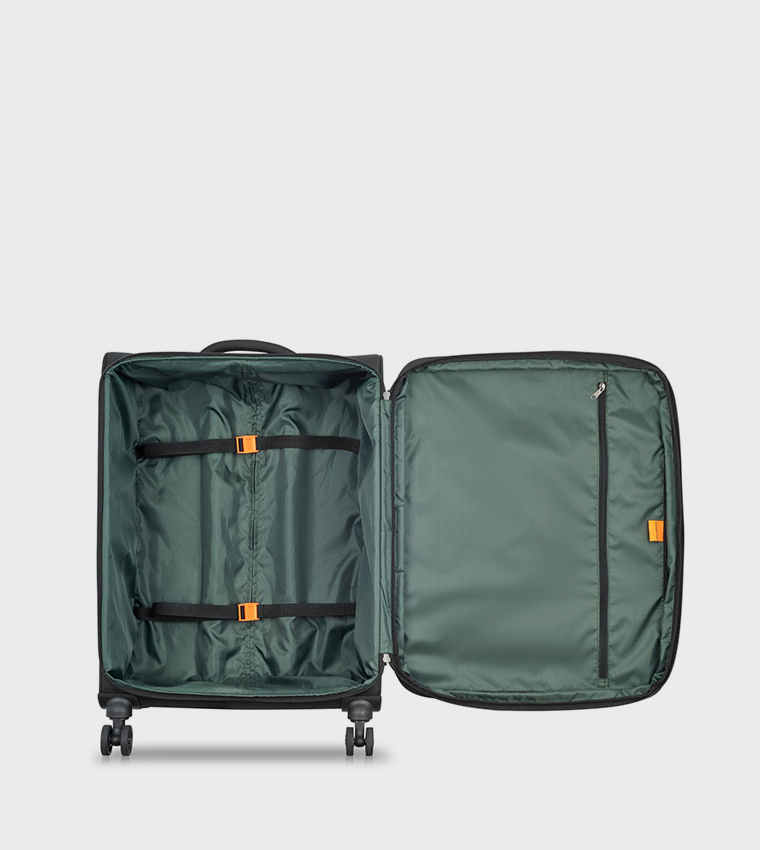 VANGUARD Softcase Expandable 4 Double Wheel Check-In Luggage Trolley Bag, 70cm