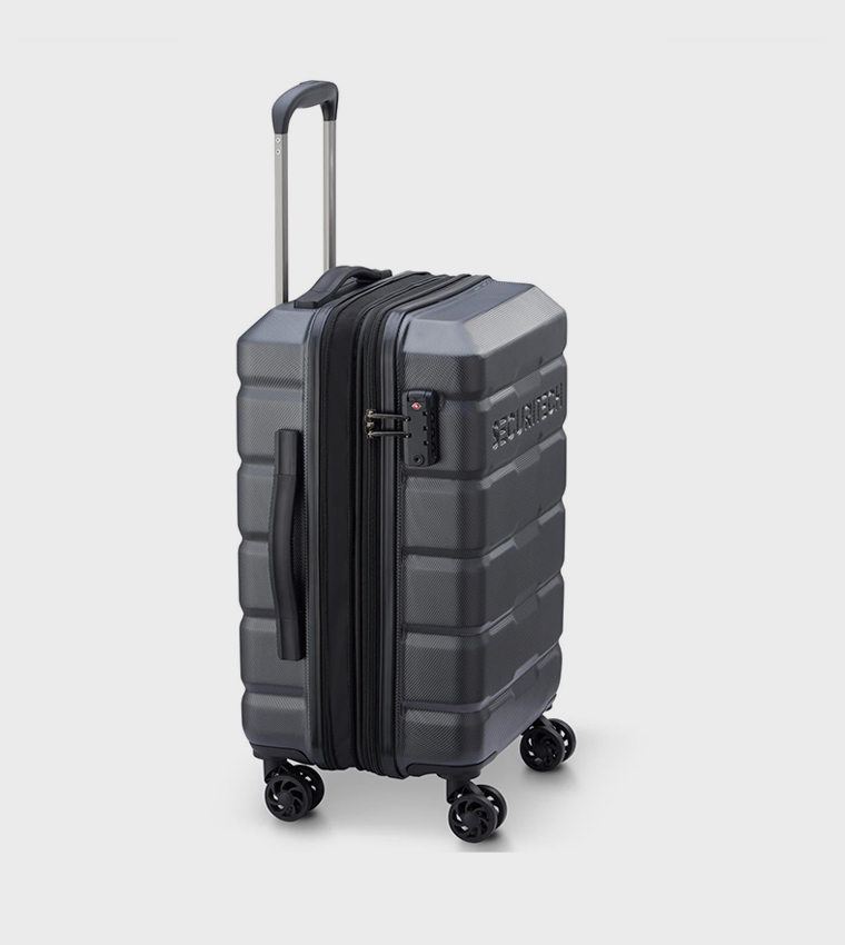 CITADEL Hardcase 4 Double Wheel Expandable Cabin Luggage Trolley Bag, 54cm