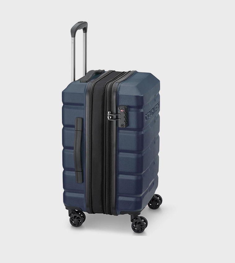 CITADEL Hardcase 4 Double Wheel Expandable Cabin Luggage Trolley Bag, 54cm