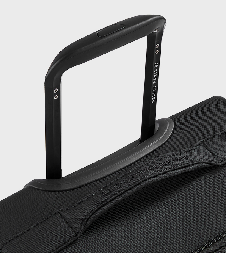 COLOR BLOCK Softside 4 Double Wheel Expandable Cabin Luggage Trolley Bag, 55cm