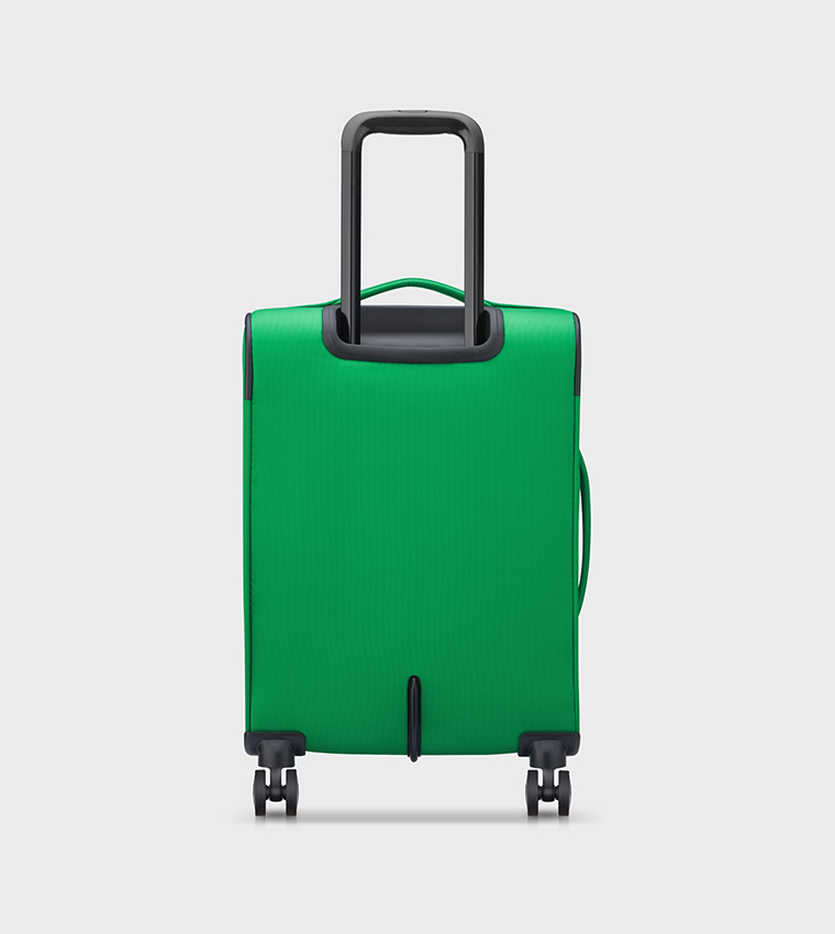 COLOR BLOCK Softside 4 Double Wheel Expandable Cabin Luggage Trolley Bag, 55cm