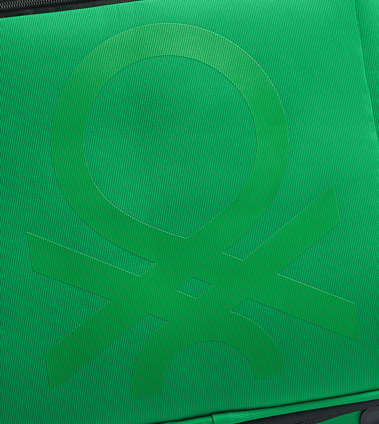 COLOR BLOCK Softside 4 Double Wheel Expandable Cabin Luggage Trolley Bag, 55cm