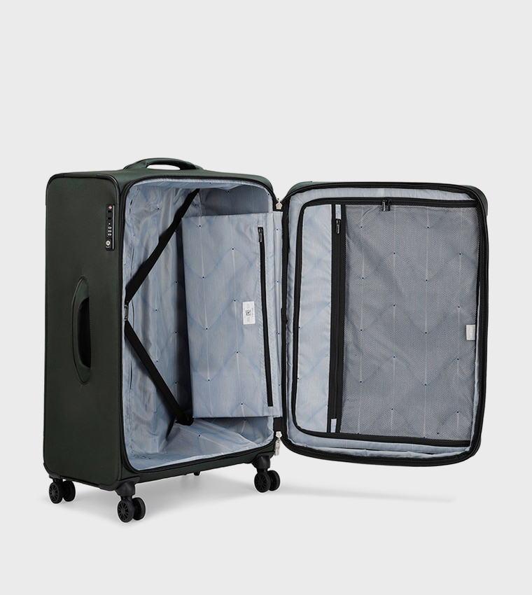 STONE Hardcase 4 Double Wheel Cabin Luggage Trolley Bag, 55cm