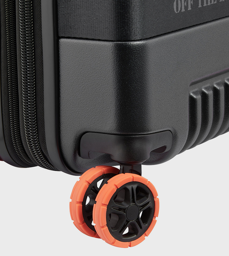 JH001A Hardcase 4 Double Wheel Expandable Cabin Luggage Trolley Bag, 55cm