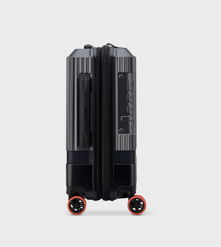JH001A Hardcase 4 Double Wheel Expandable Cabin Luggage Trolley Bag, 55cm