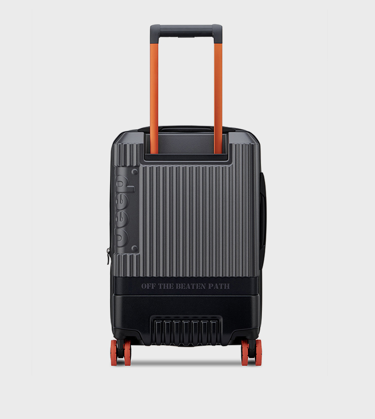 JH001A Hardcase 4 Double Wheel Expandable Cabin Luggage Trolley Bag, 55cm
