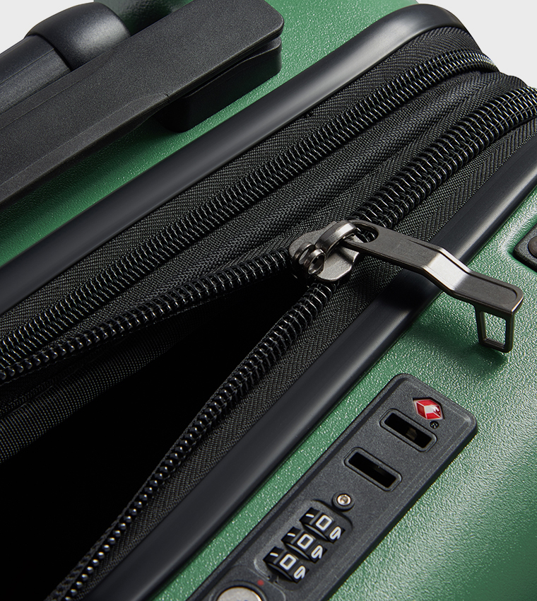 JH002B Hardcase 4 Double Wheel Expandable Cabin Luggage Trolley Bag, 55cm