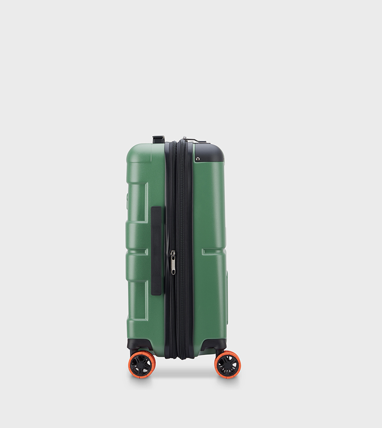 JH002B Hardcase 4 Double Wheel Expandable Cabin Luggage Trolley Bag, 55cm