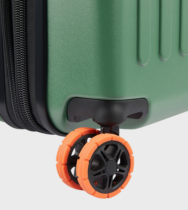 JH002B Hardcase 4 Double Wheel Expandable Cabin Luggage Trolley Bag, 55cm
