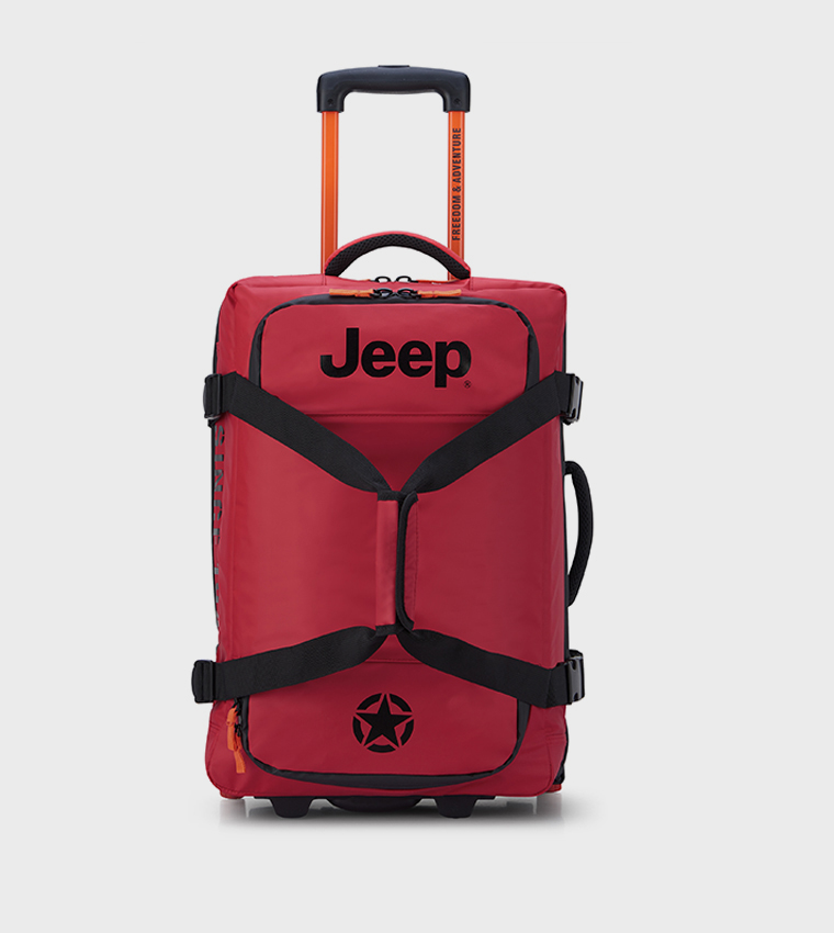 Buy Jeep JS005A Softcase Wheel Trolley Bag, 55cm In Red