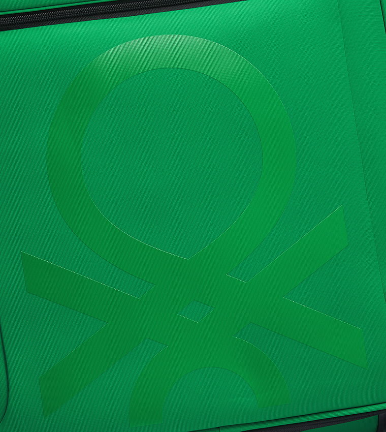 COLOR BLOCK Softside 4 Double Wheel Expandable Check-In Luggage Trolley Bag, 69cm