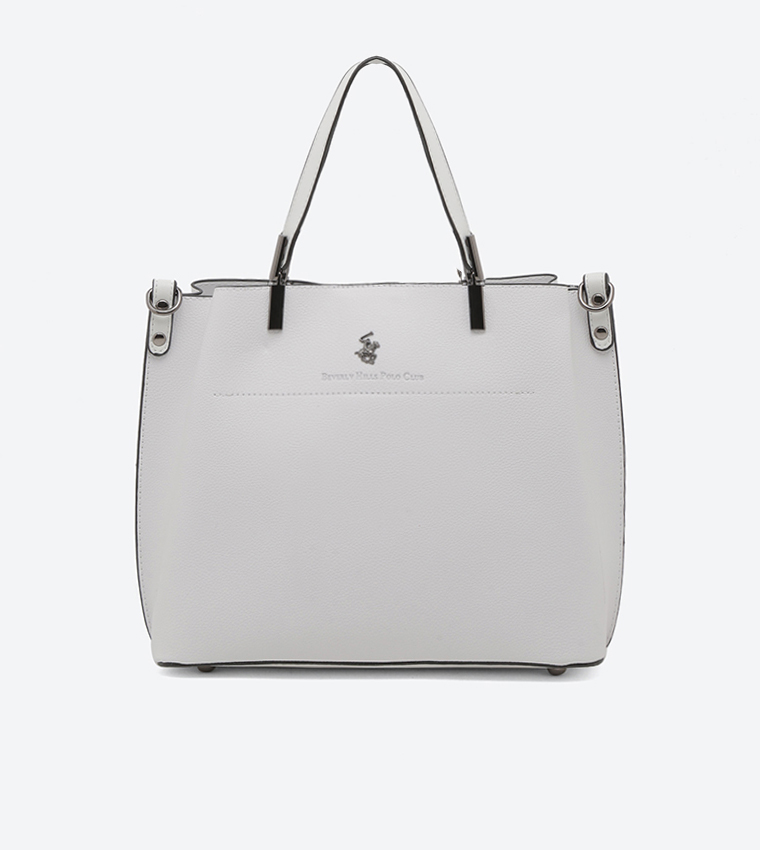 Buy Beverly Hills Polo Club Logo Detail Shoulder Bag In White 6thStreet Bahrain