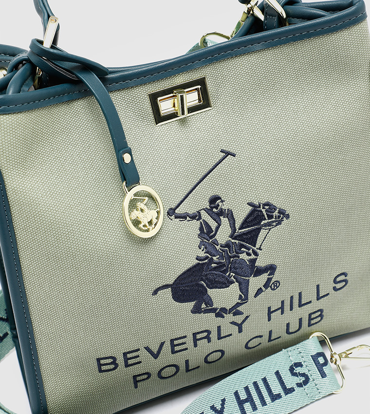 Buy Beverly Hills Polo Club Embroidered Top Handle Shopper Bag In