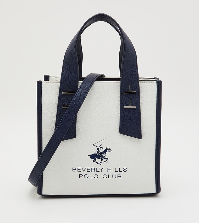 Buy Beverly Hills Polo Club Logo Printed Tote Bag In White | 6thStreet  Kuwait
