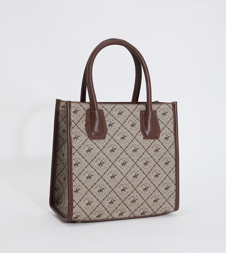 Logo Patterned Tote Bag