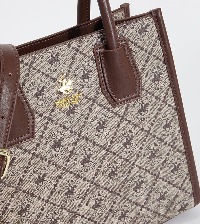 Logo Patterned Tote Bag