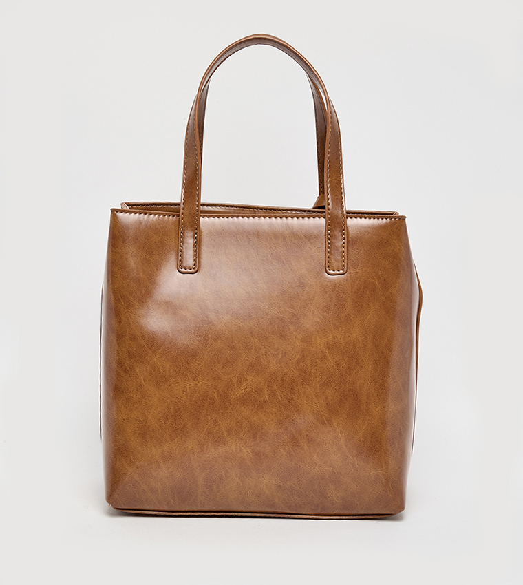 Logo Detail Satchel Bag