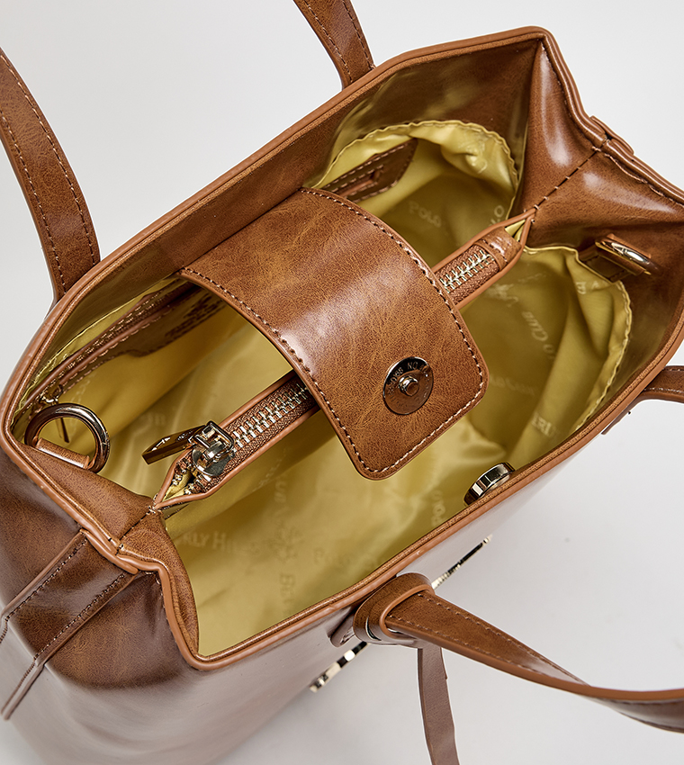 Logo Detail Satchel Bag