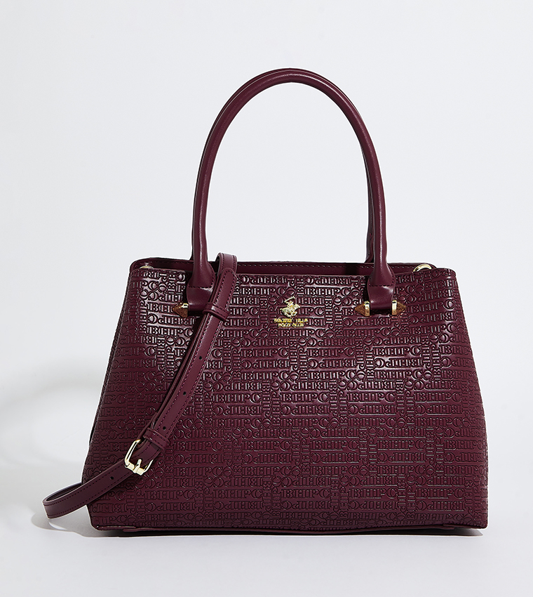 Textured Satchel Bag