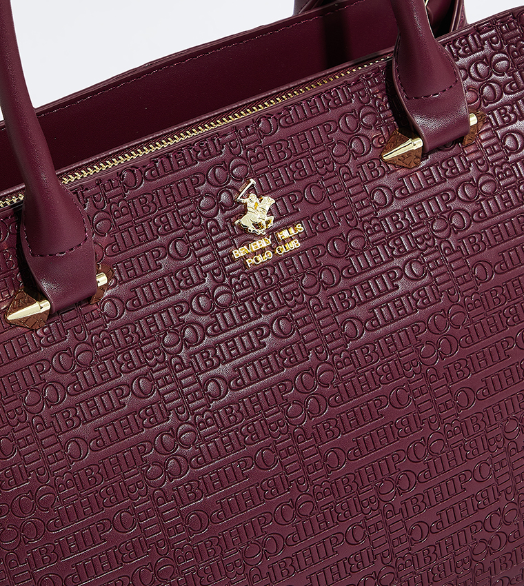 Textured Satchel Bag