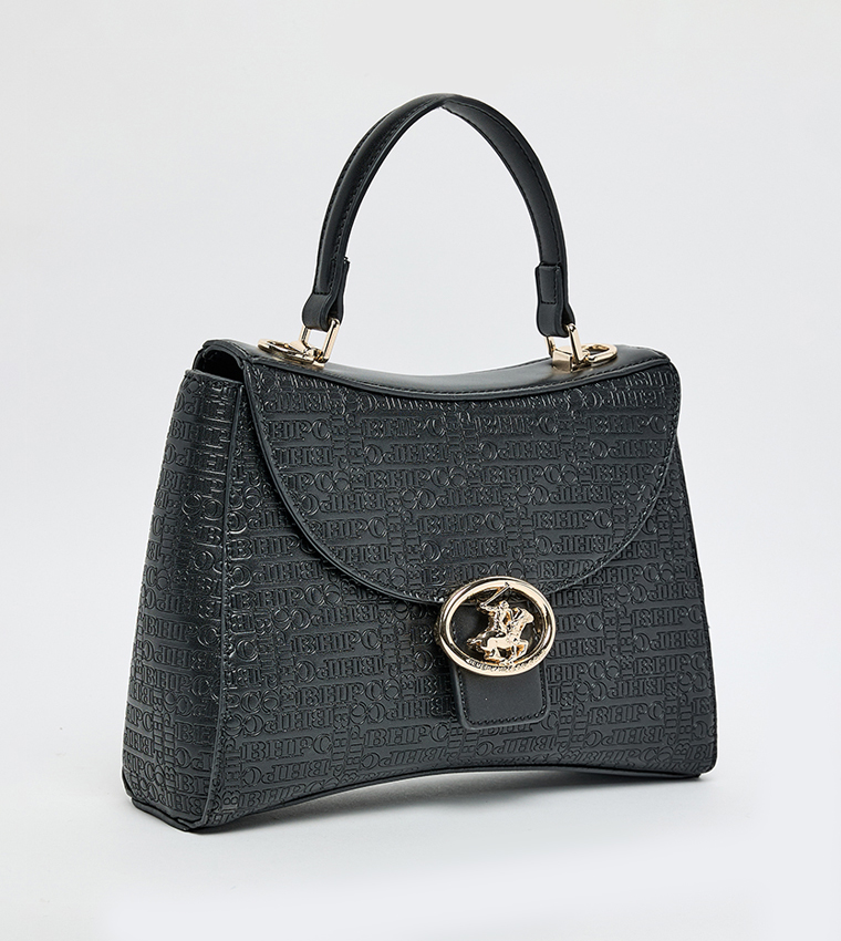 Logo Detail Top Handle Bag