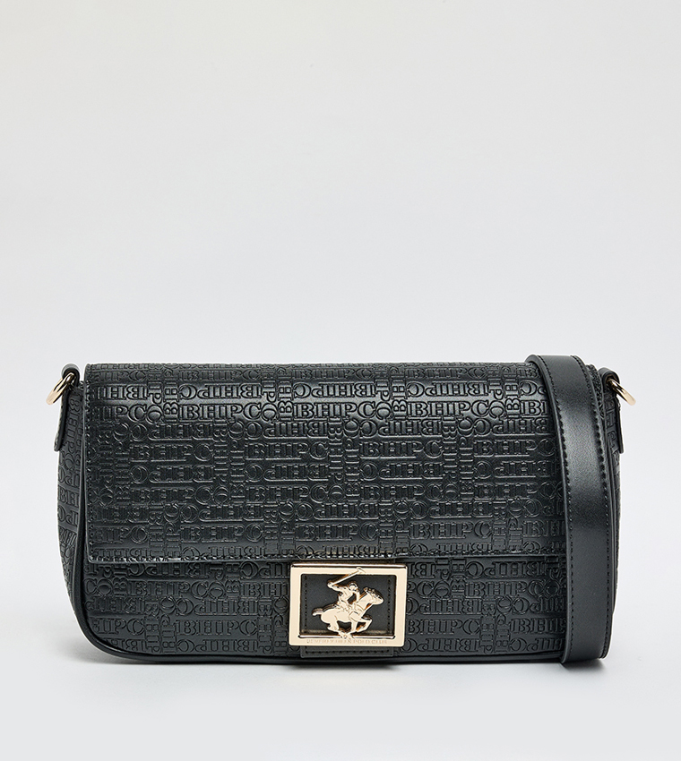 Logo Detail Flap Shoulder Bag