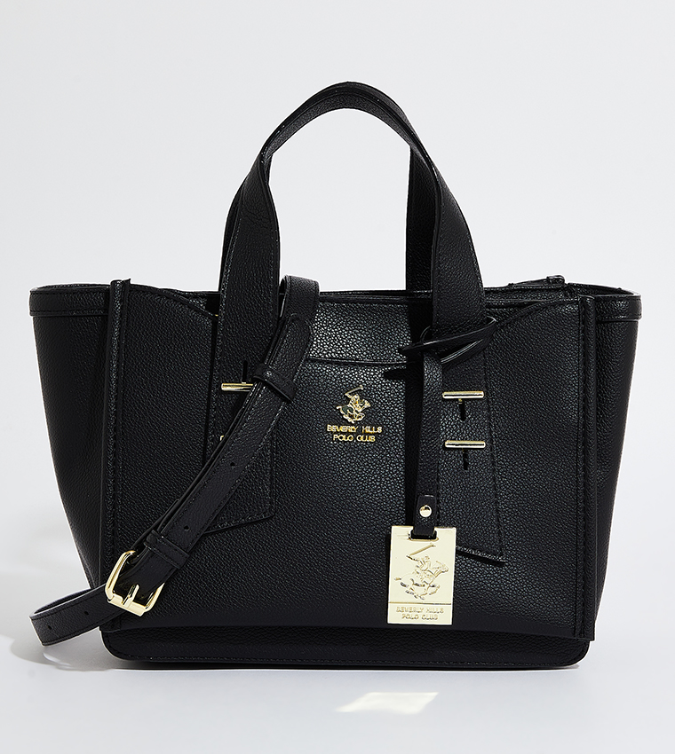 Logo Metal Straw Tote Bag