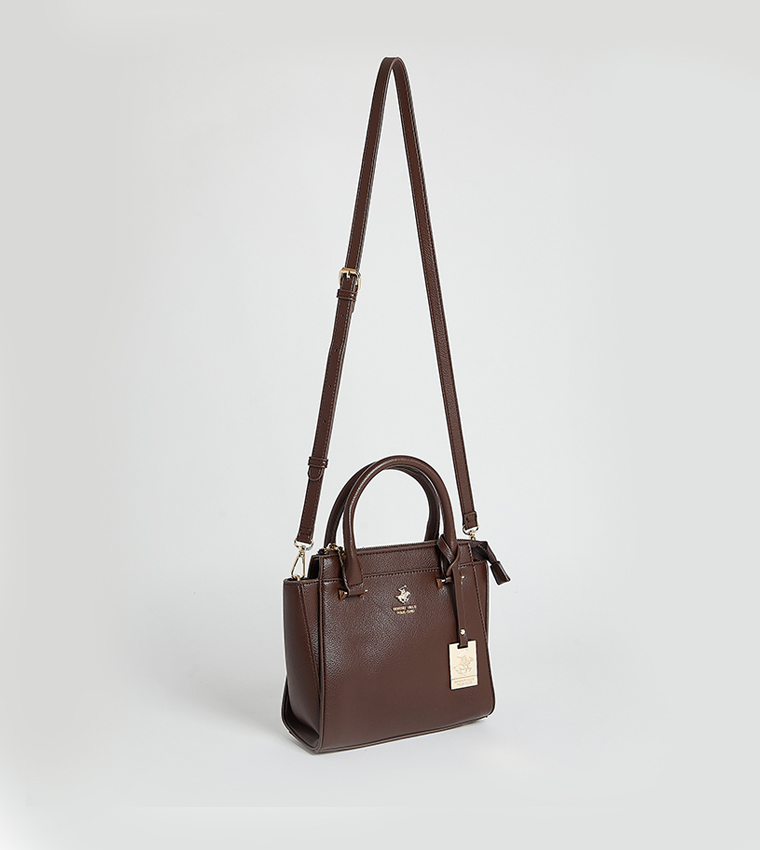 Logo Detail Satchel Bag