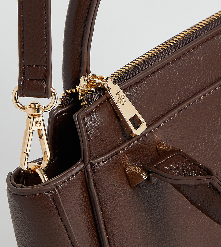 Logo Detail Satchel Bag
