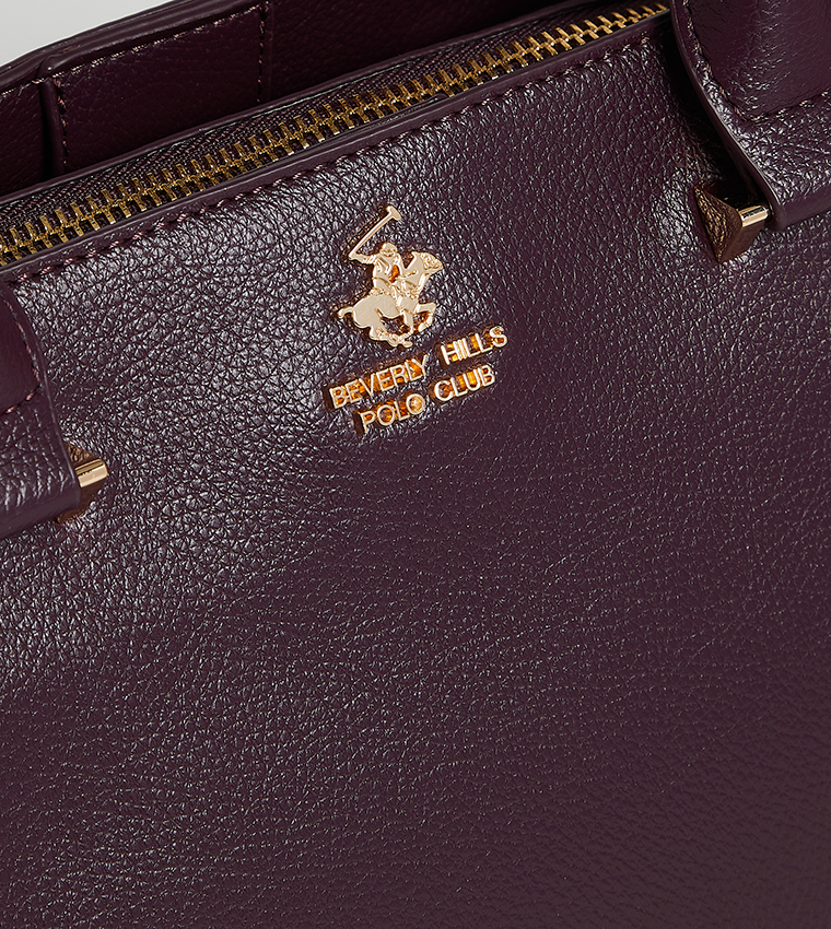 Logo Detail Satchel Bag