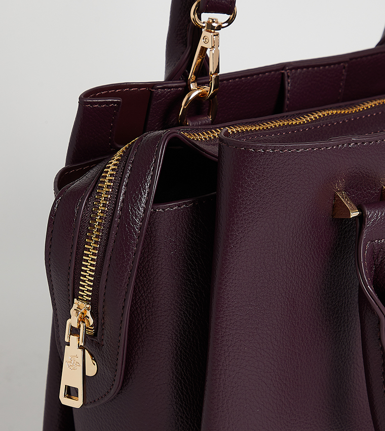 Logo Detail Satchel Bag